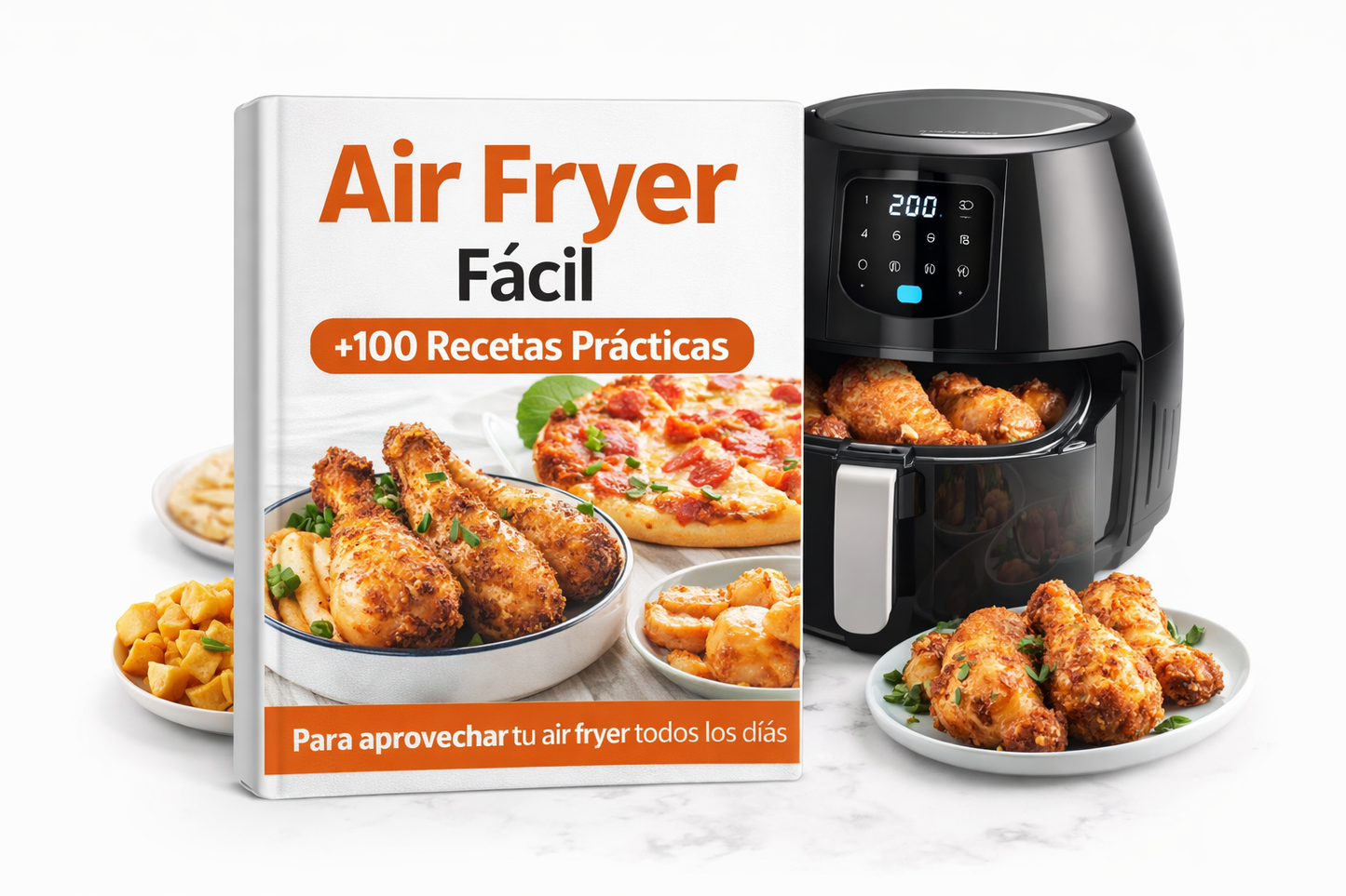 Air Fryer Fácil – +100 Recetas Prácticas para Disfrutar tu Air Fryer Todos los Días